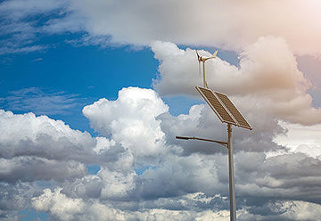 Solar Powered Lighting Column integrates panels into the post