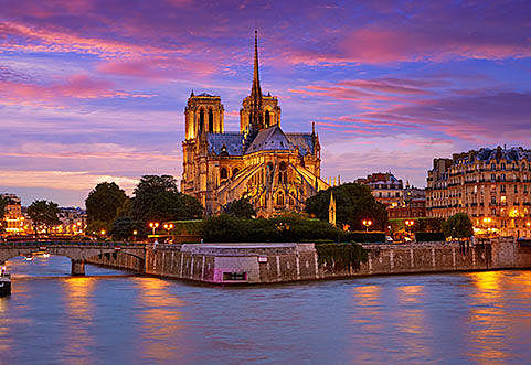 Notre Dame Cathedral transformed by LED lighting