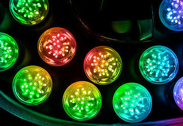 Bright laser based lighting devices