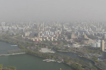 Smog over Beijing in 2015