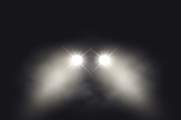 Laser powered headlights
