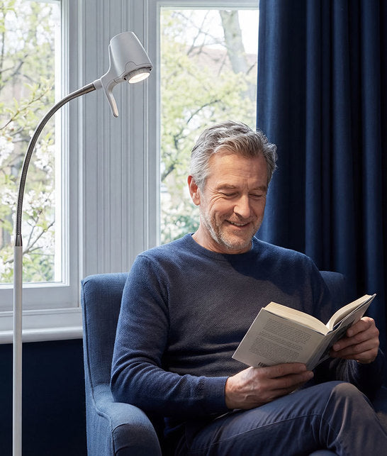 Man reading with HD Original floor light
