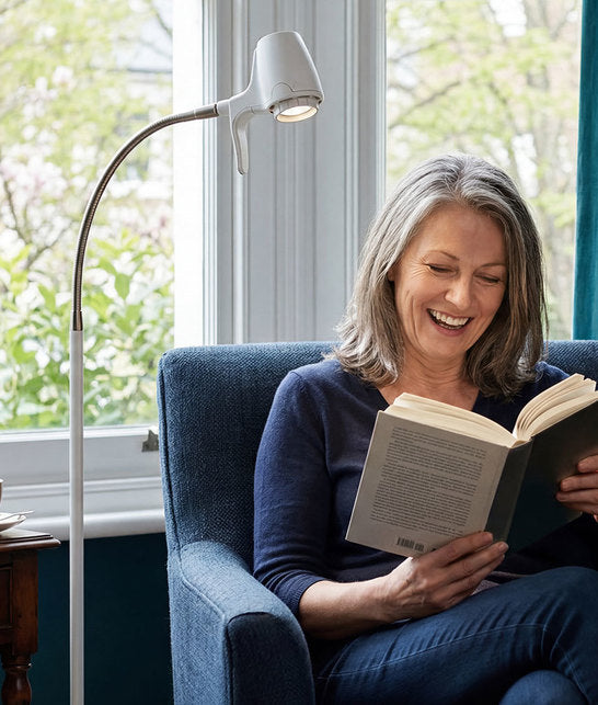 Woman reading with HD Original floor light