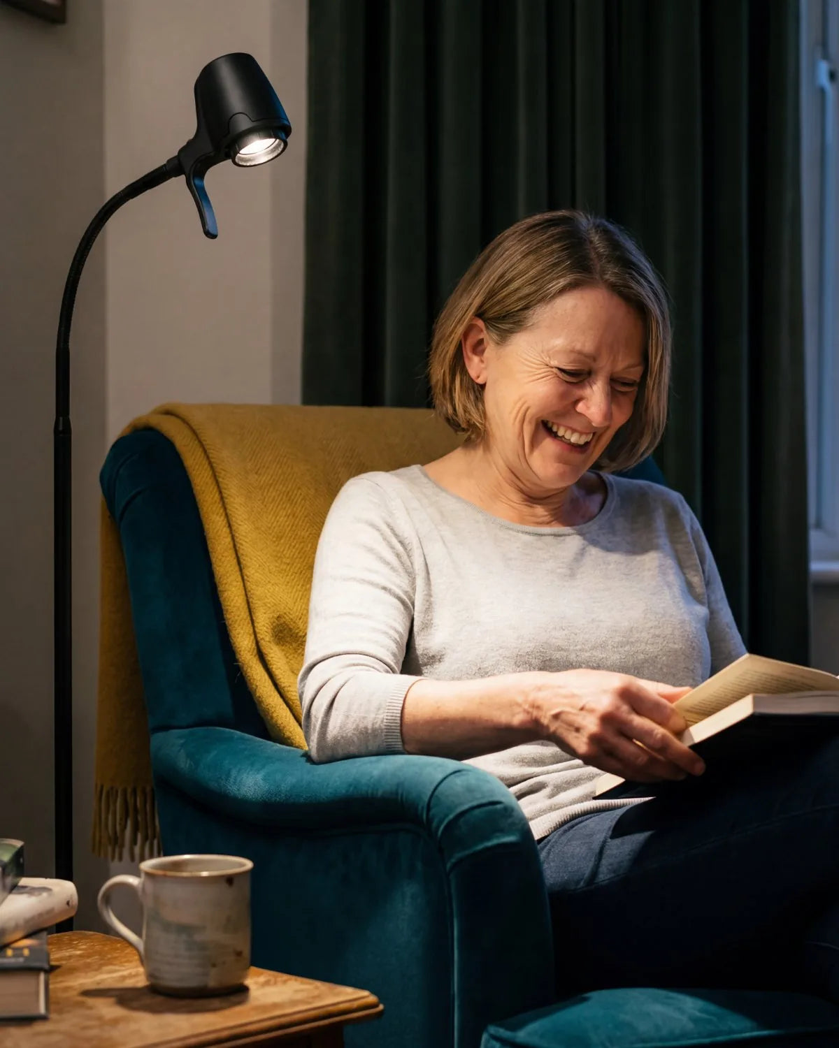 Reading by an HD Original floor light